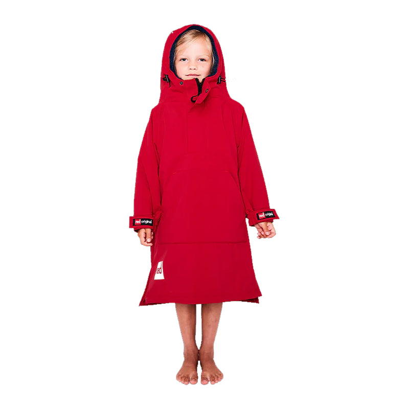 Load image into Gallery viewer, Red Original Dry Change Poncho - Kids
