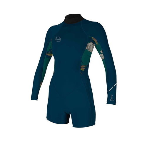 ONeill Womens Bahia 2/1 Back Zip Longsleeve Short Spring