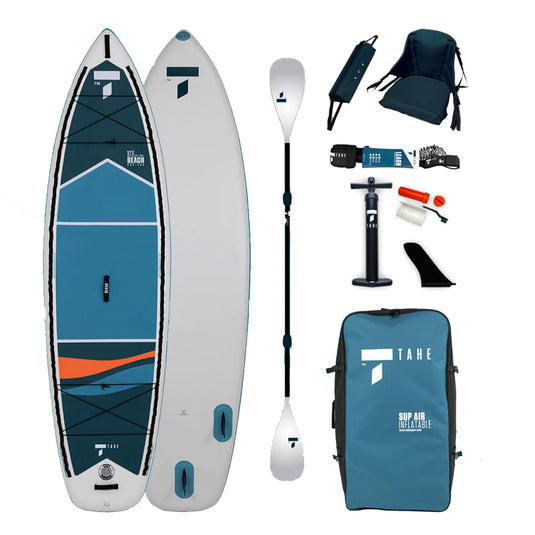 Tahe 10 ft 6 Beach Kayak Pack - Inflatable Paddle Board Package - 2022